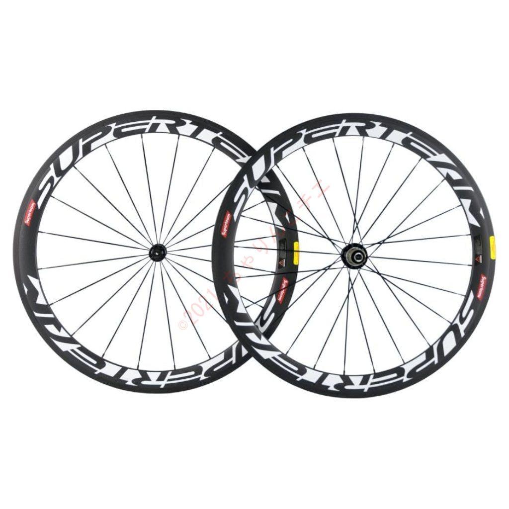 【新品】 SuperTeam カーボンホイール 700c リムブレーキ