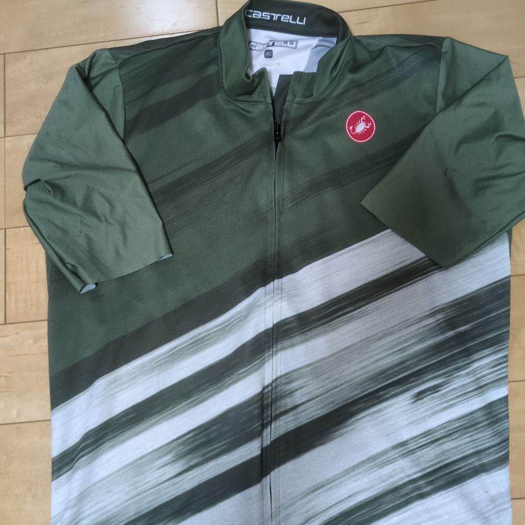 Castelli サイクルジャージ 半袖 オリーブグリーン