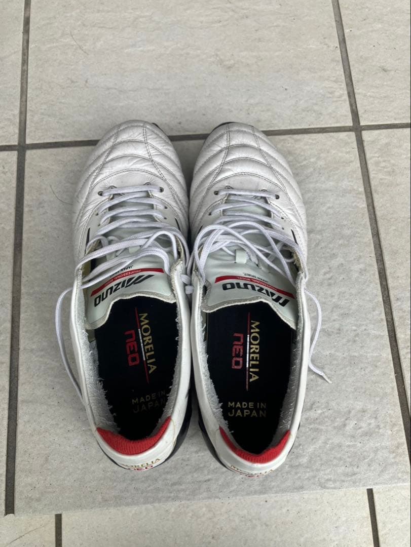 Mizuno Morelia II サッカーシューズ ホワイト/レッド