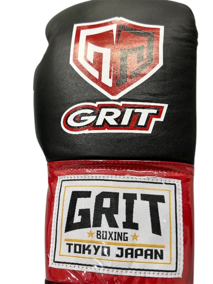GRIT LACE UP RED 紐式 ボクシンググローブ 本革製　8oz