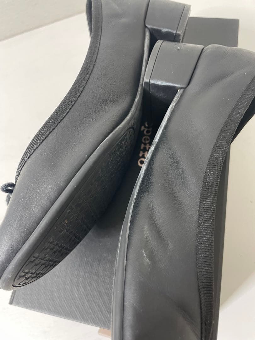 【USED】　レペット　カミーユバルコム　バレエシューズ　38 ヒール太め