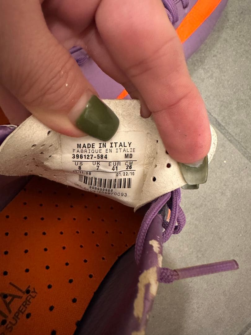 Nike Mercurial サッカーシューズ 紫/オレンジ