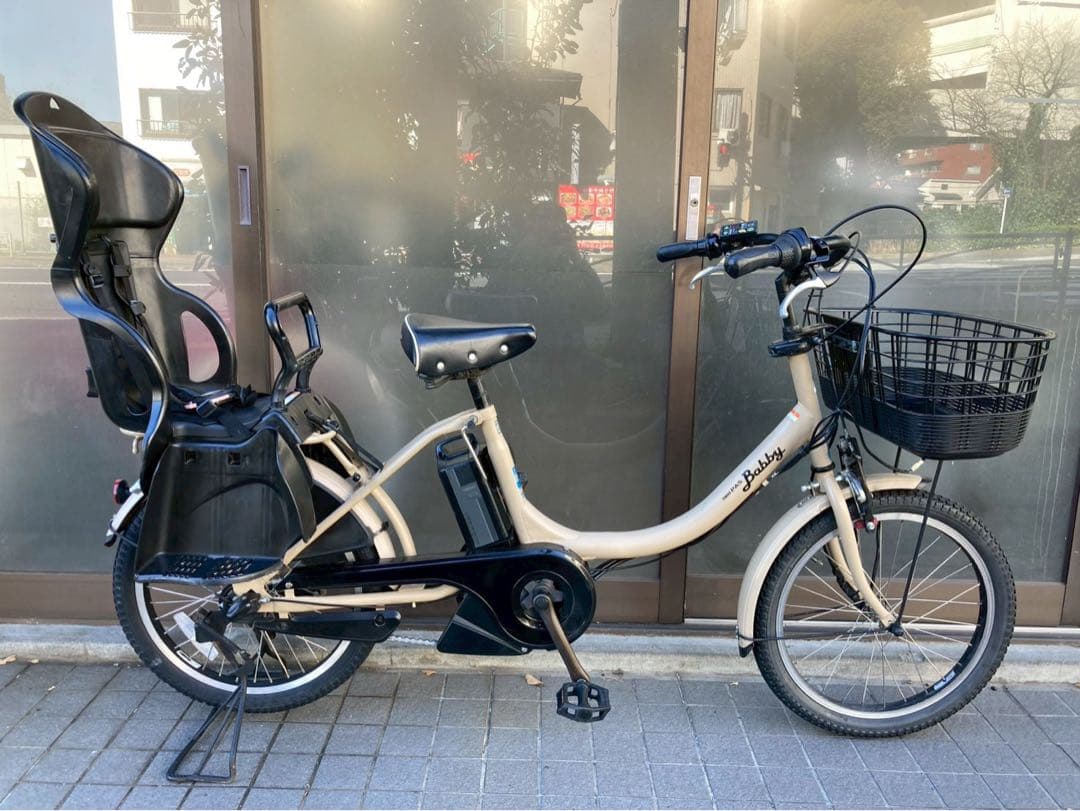中古電動自転車　ヤマハ Pas babby20インチ ベージュ 横浜 №3676