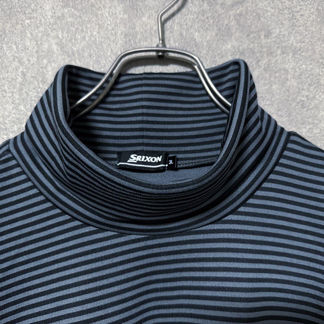 SRIXON スリクソン ハイネック ロゴ シャツ 長袖 大きいサイズ 3L