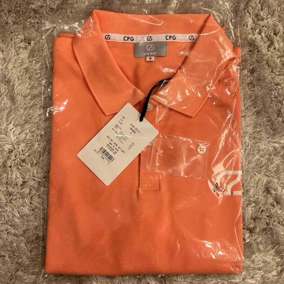 CPG GOLF SIMPLE POLO メンズ ゴルフウェア カラー：オレンジ