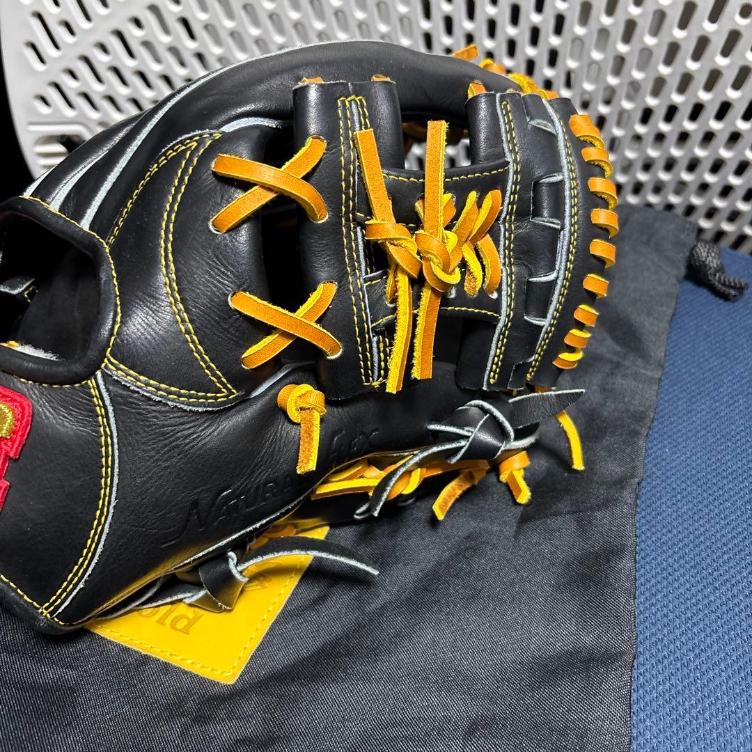 ※即購入ok ハイゴールド 硬式内野手用グラブ SKG-3516 全紐交換済