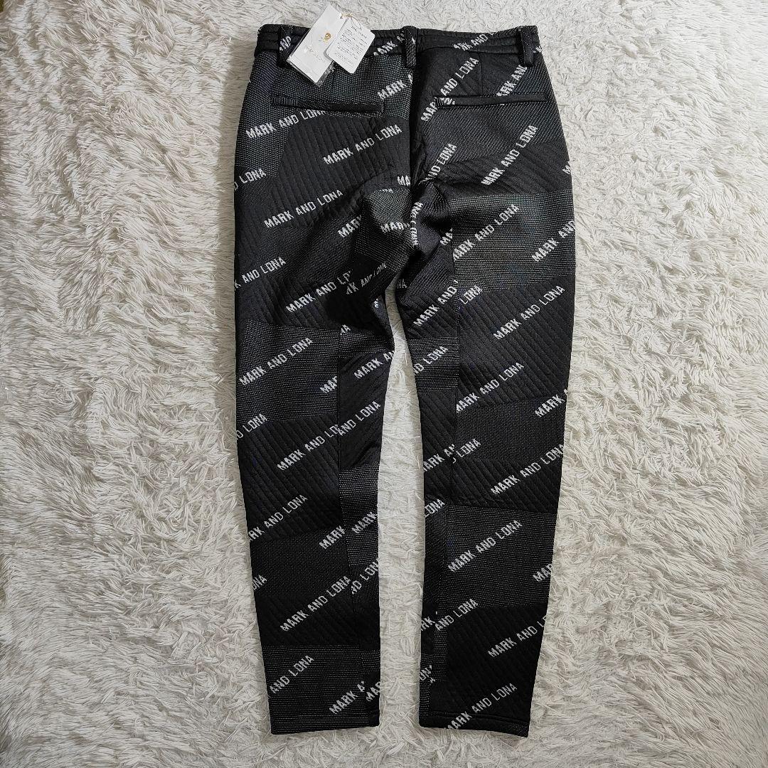 新品タグMARK&LONA マーク&ロナ 総柄ハイブリッドパンツ 50 黒 XL