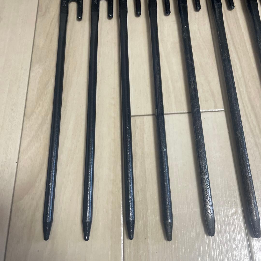 ペグ12本セットとハンマー　マルチコンテナM スノーピーク