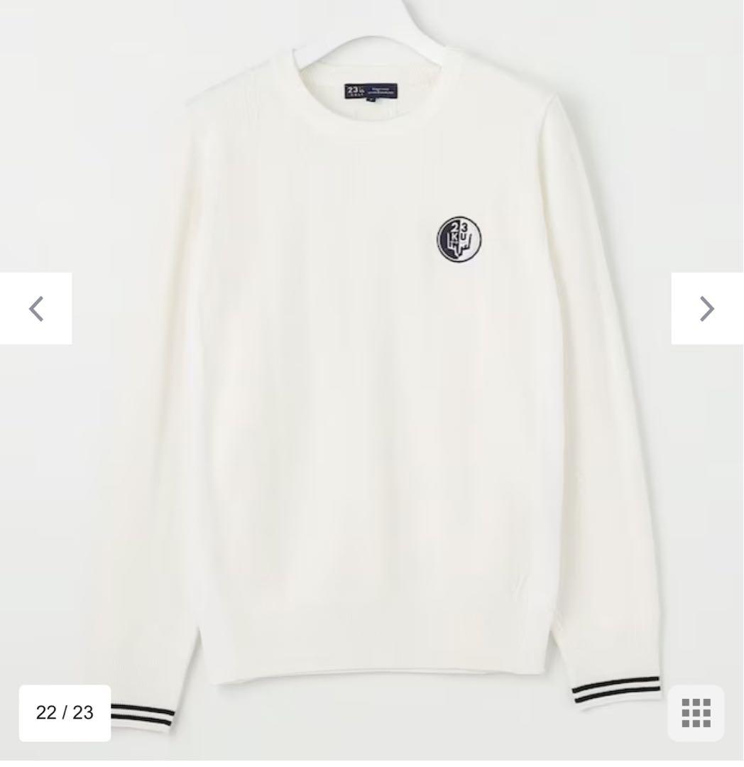 23区　ゴルフ　定番　ニット　23AW レディース　サイズ3 ホワイト　未着用