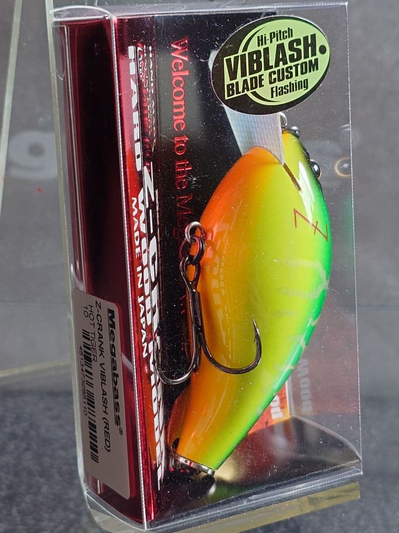 メガバス z-クランク 赤 ウッド バイブラッシュ ホットタイガー 新品未開封