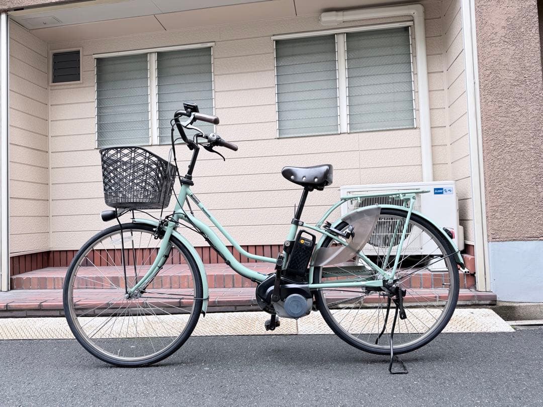 大阪府　パナソニック　電動アシスト自転車 ミントグリーン　26インチ