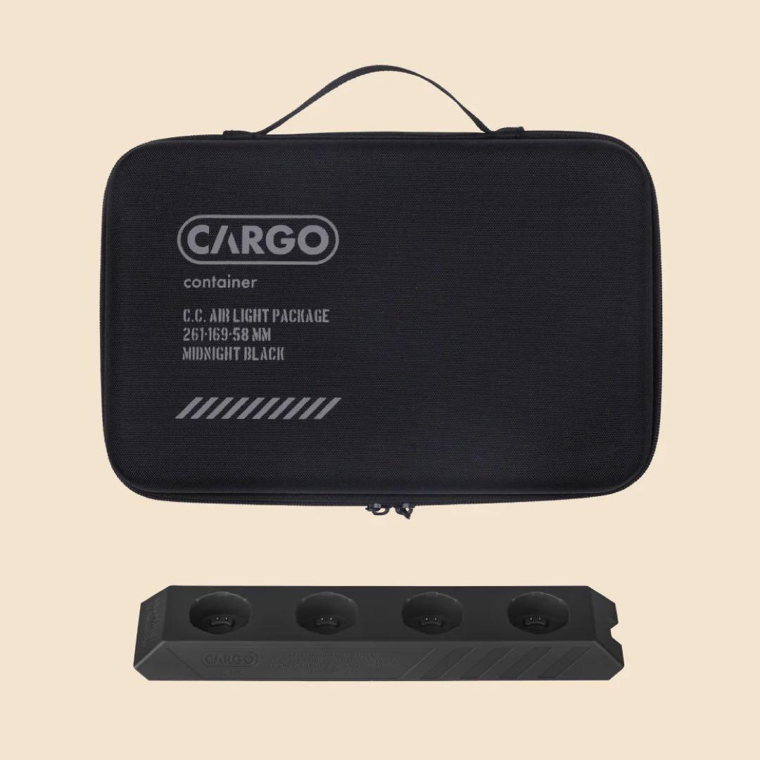 【CARGO CONTAINER】AIR LIGHT2本 充電器ケース ブラック