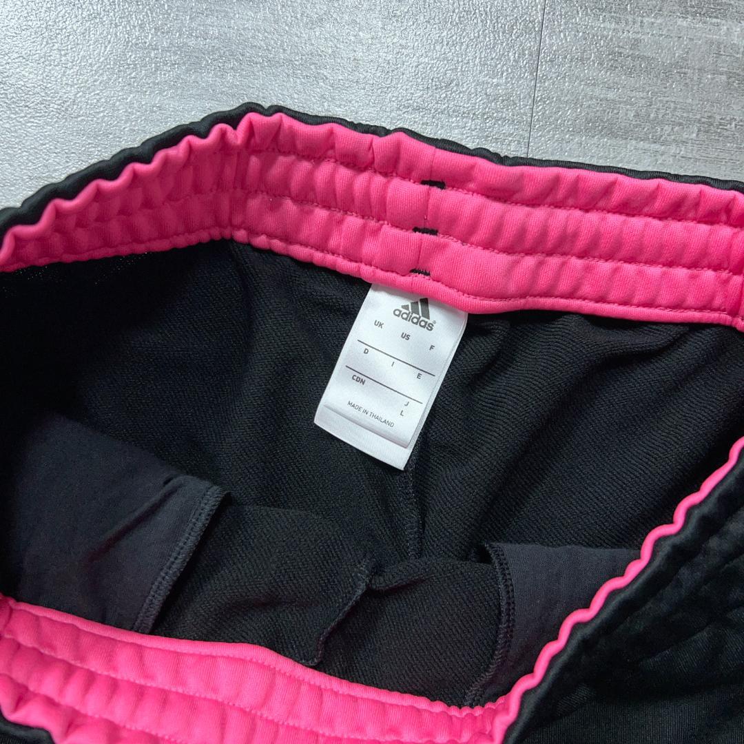未使用品 Adidas アディダス ジャージ 上下 セットアップ 黒 L ピンク