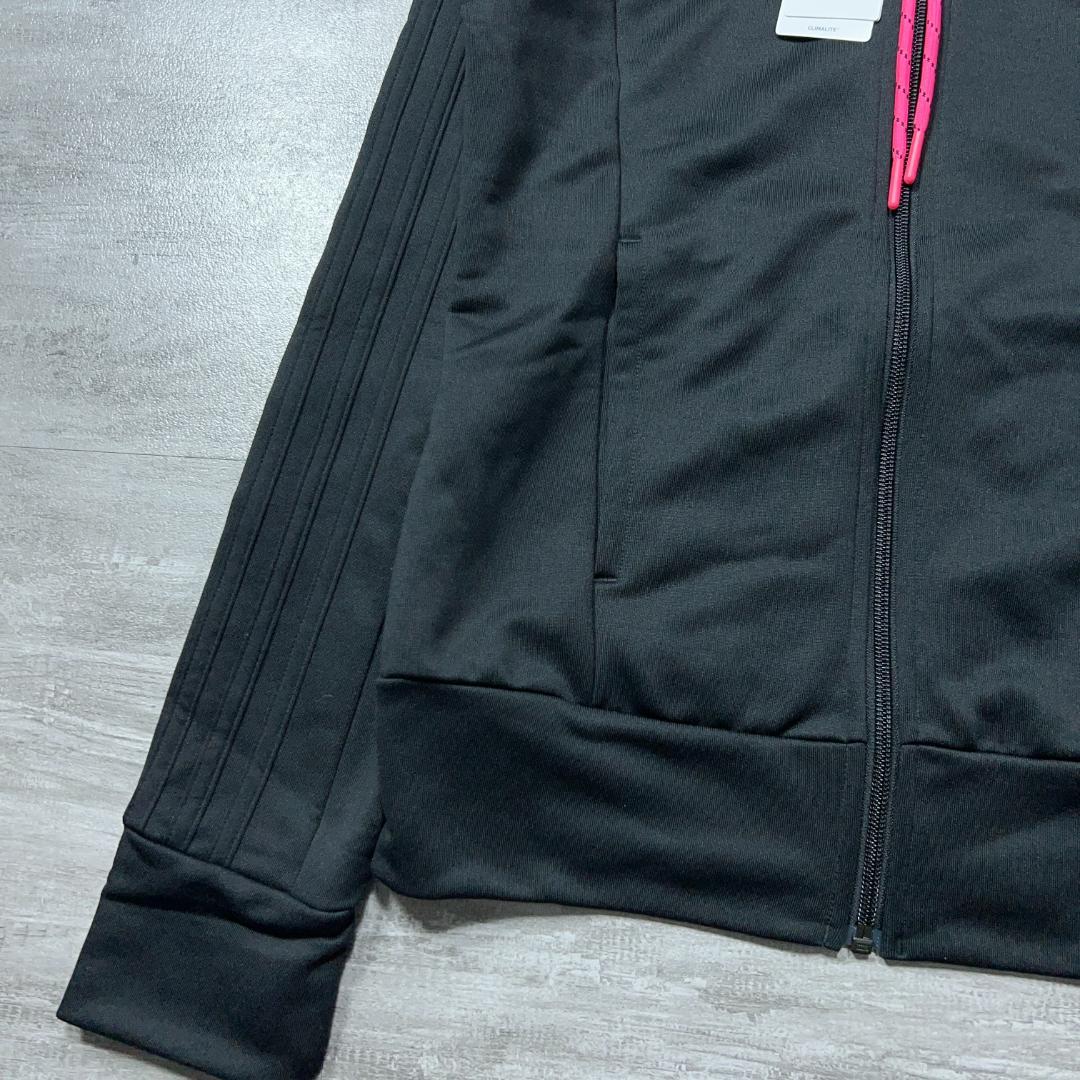 未使用品 Adidas アディダス ジャージ 上下 セットアップ 黒 L ピンク