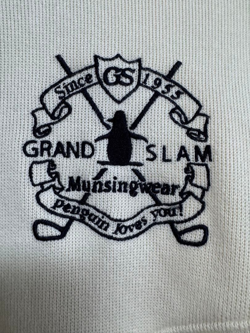 【美品】マンシングウェア Grand Slam ハーフジップ セーター LL
