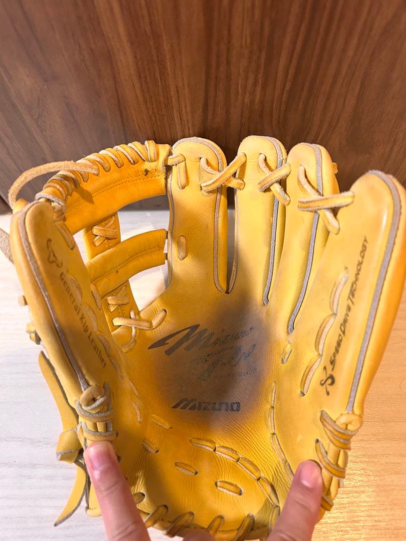 Mizuno プロモデル 硬式グローブ、グローブケース右投げ内野手用