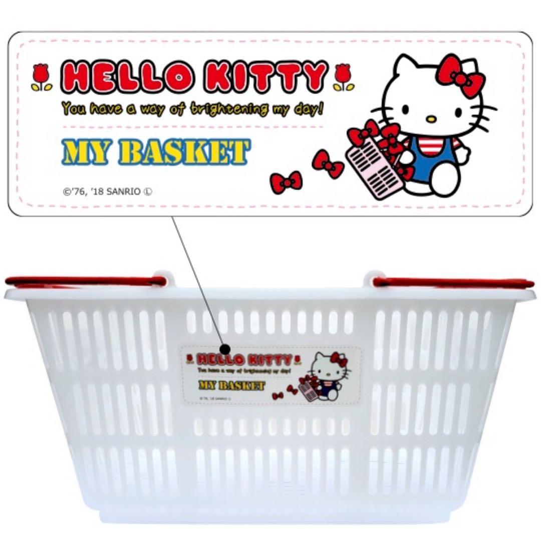 サンリオ　ハローキティ　キティ　マイバスケット　買い物カゴ　33L