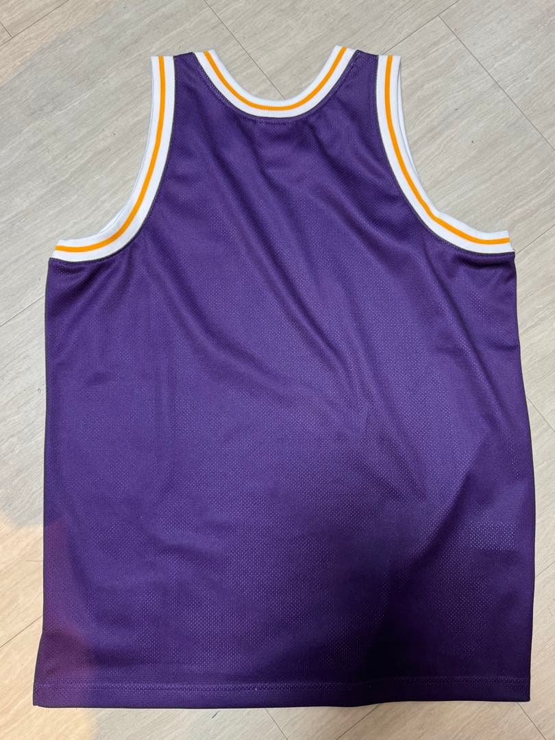 ミッチェル＆ネス レイカーズ ビッグロゴ ジャージ 紫 L NBA