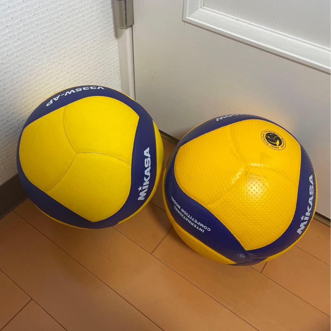 中古 ミカサ バレーボール 5号球 V335W-AP V300W 2球セット