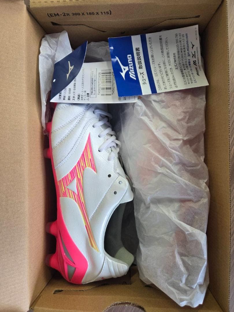 Mizuno モナルシーダNEO3エリート25.5cm ホワイト/ピンク