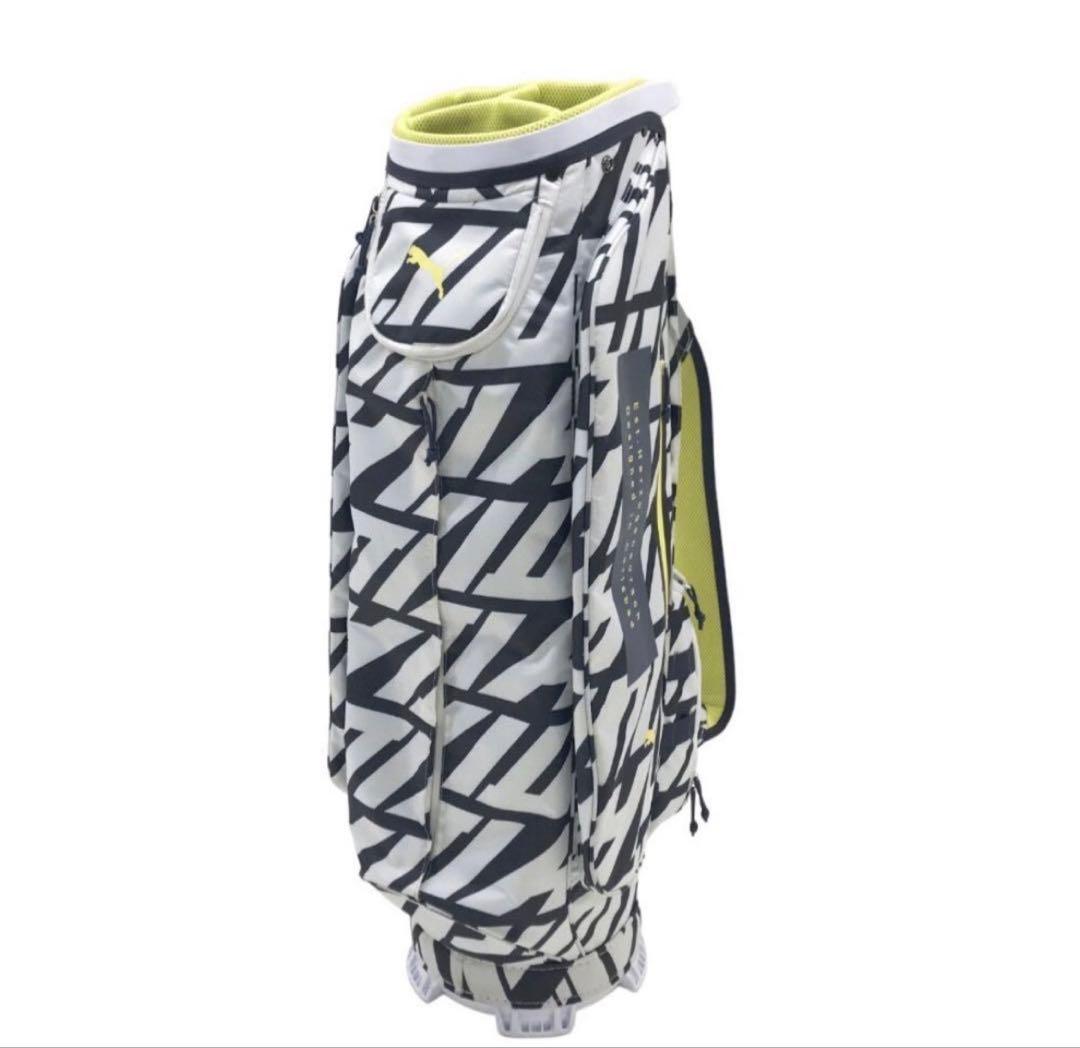 美品　PUMA プーマゴルフ キャディバッグ 総柄 9型