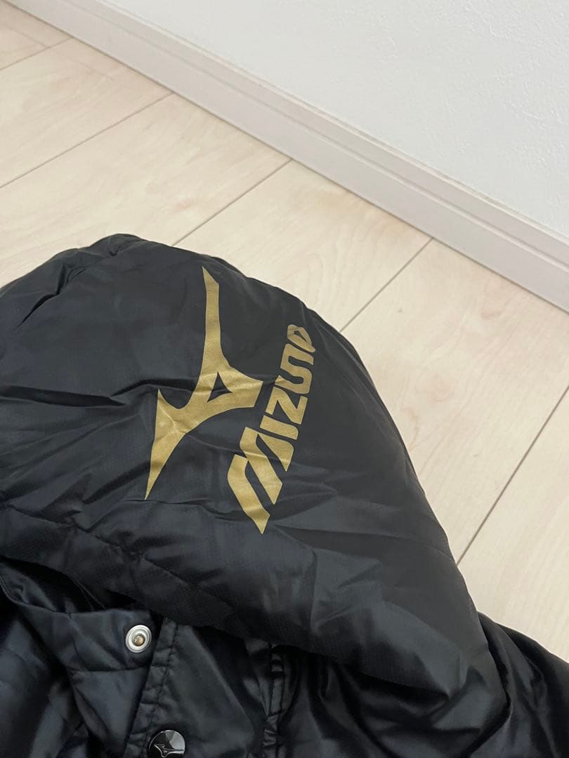 MIZUNO ダウン　ベンチコート　フェザー　Mサイズ　ブラック