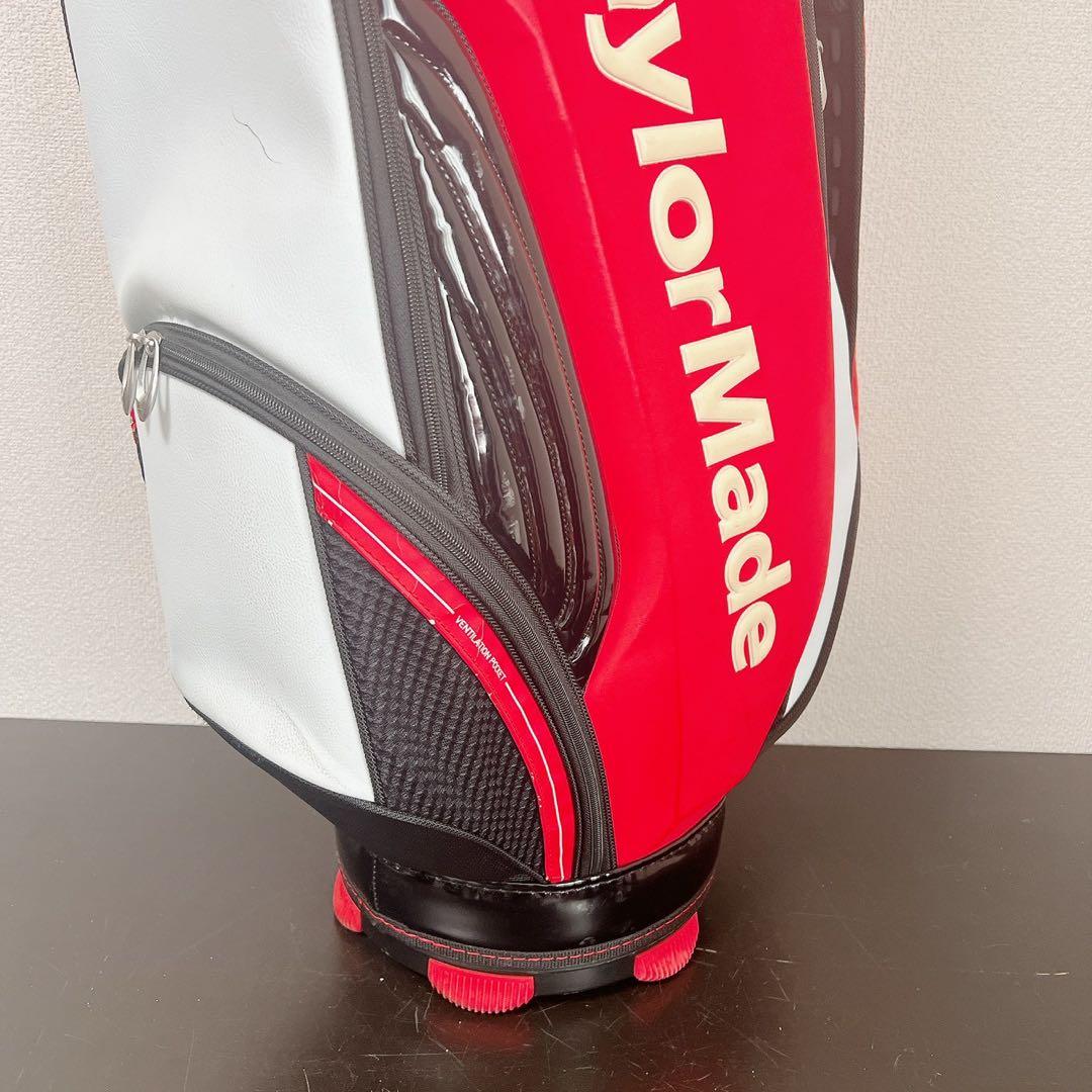 テーラーメイドキャディバッグ9.5型4分割レッド ホワイト TaylorMade