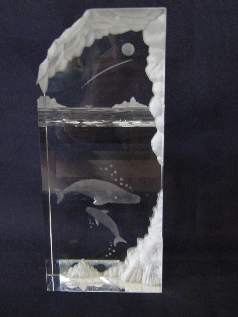 HOYAクリスタル　限定品　クリスタル海洋生物彫刻　希少品