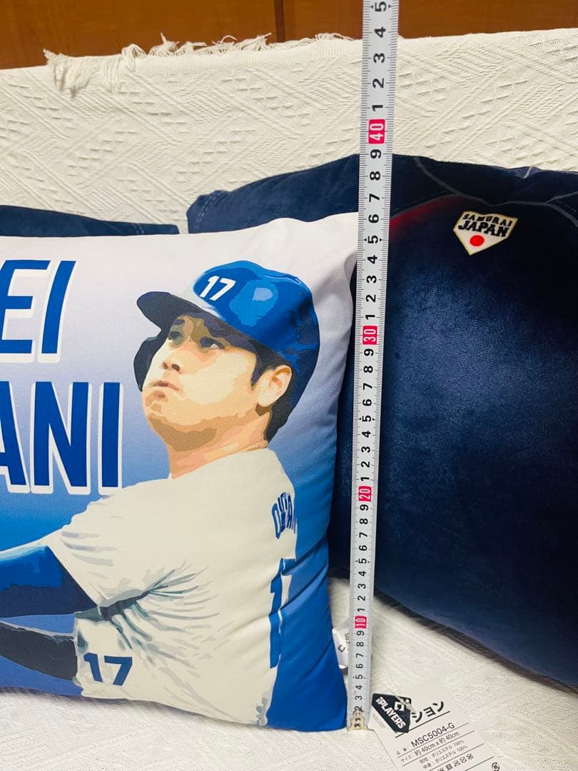 侍ジャパン ユニフォーム型 クッション&MLB PLAYERS クッション
