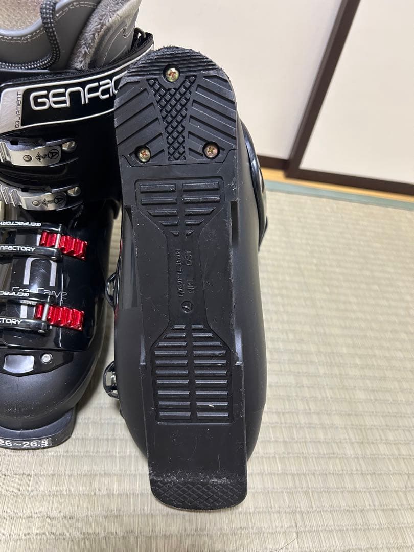 GENFACTORY スキー用ブーツ ブラック　26-26.5cm