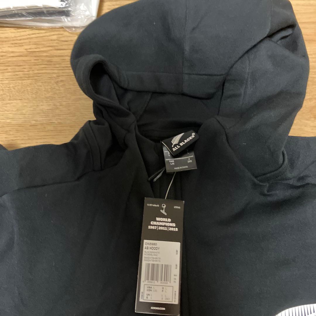 ALL BLACKS フード付きジップアップウェア