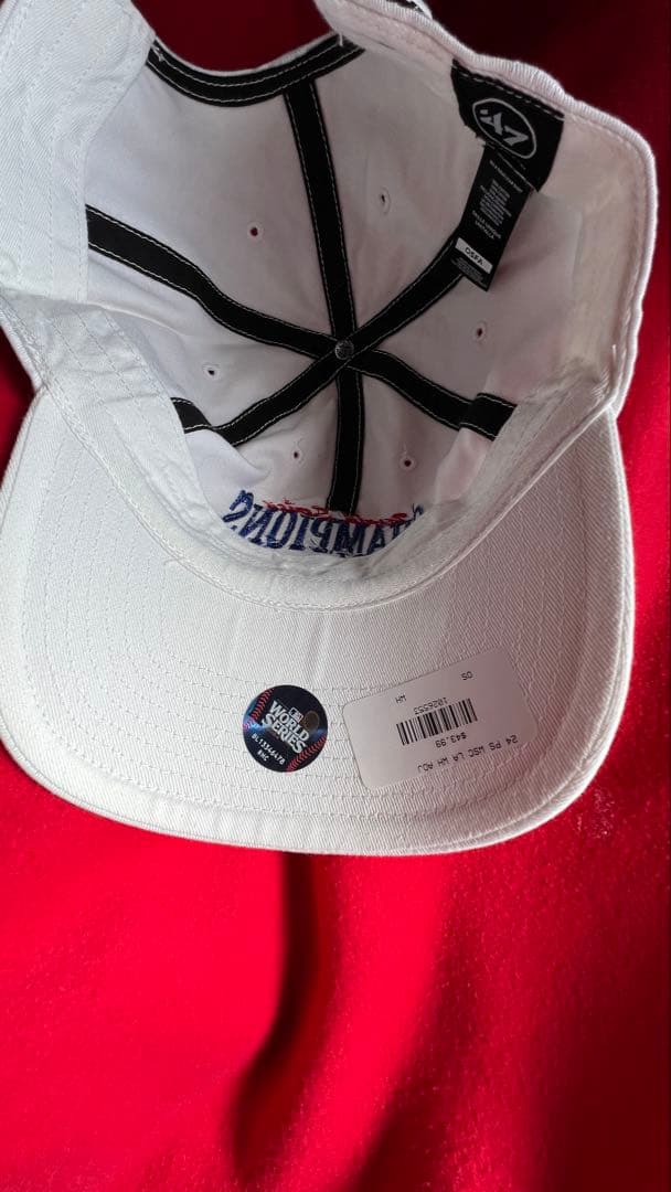 ☆新品☆キャップ　チャンピオンシップ　白　47 アジャスト式