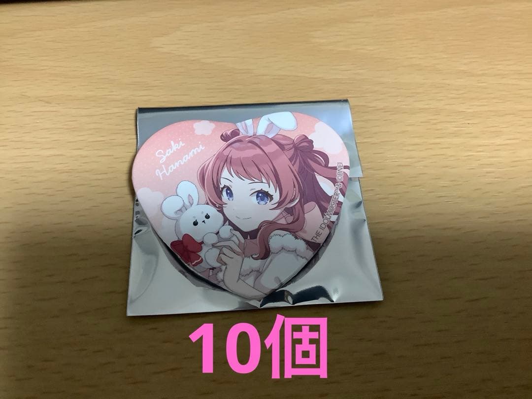 学園アイドルマスター　Lady Rabbit ハート缶バッジ　10個　花海咲季