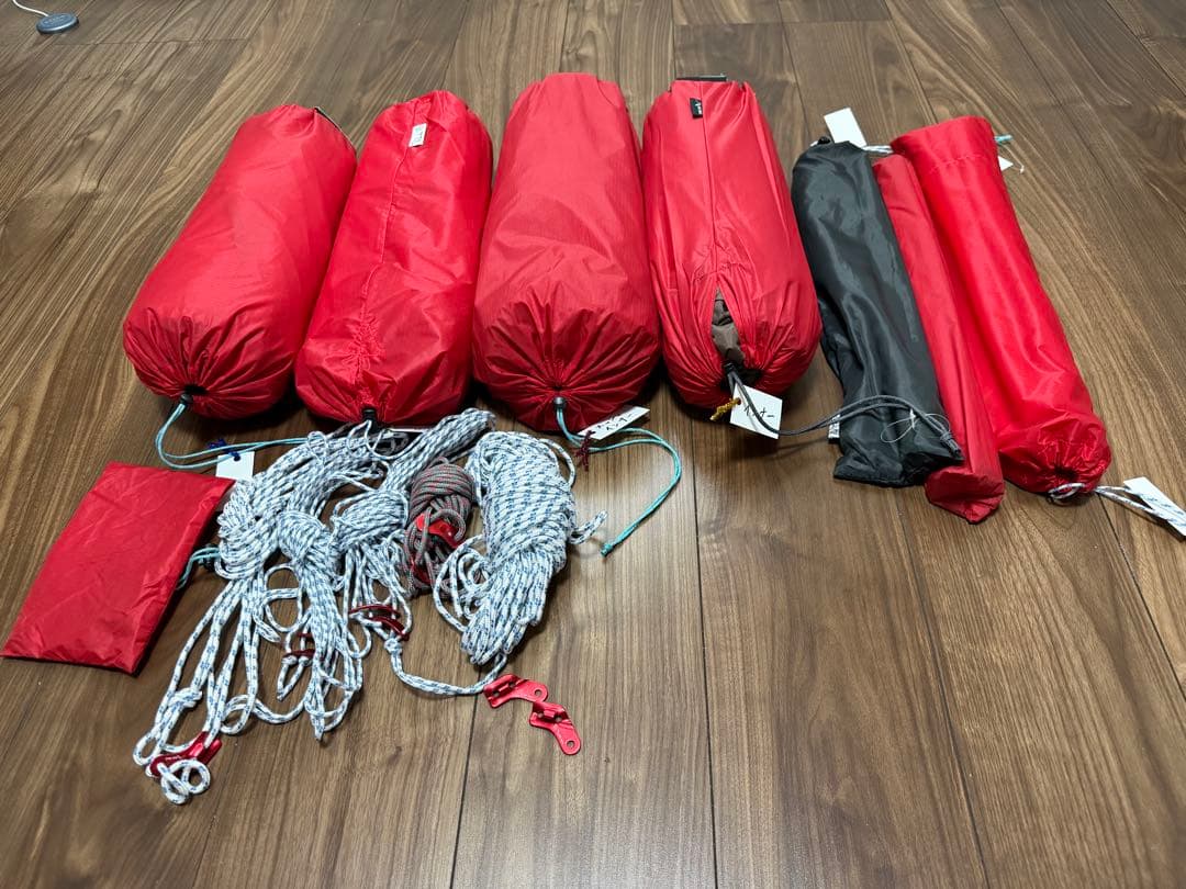 テンマク　CAMPANDA テント タープ　セット　赤　廃盤品