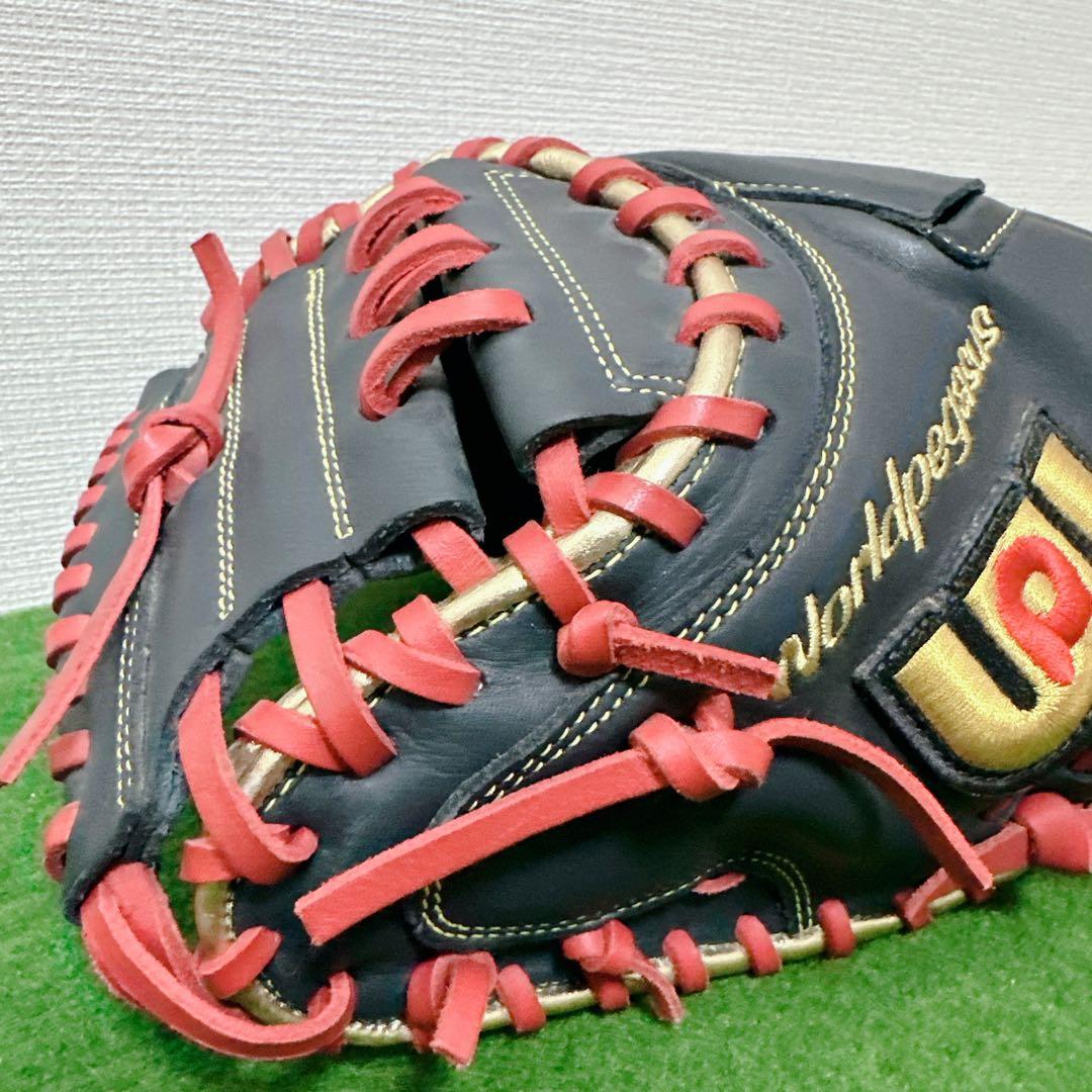 未使用級 ワールドペガサス 軟式用 キャッチャーミット 左投げ グランドデビル