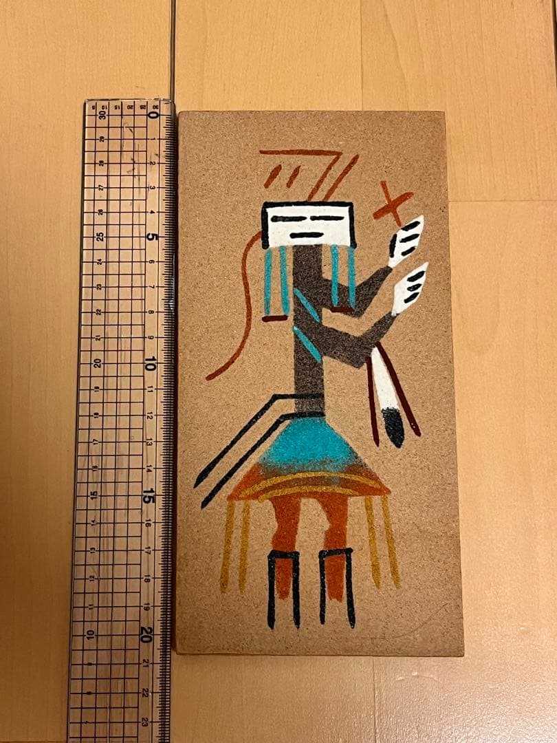 アメリカ先住民風アートボード 約25cm