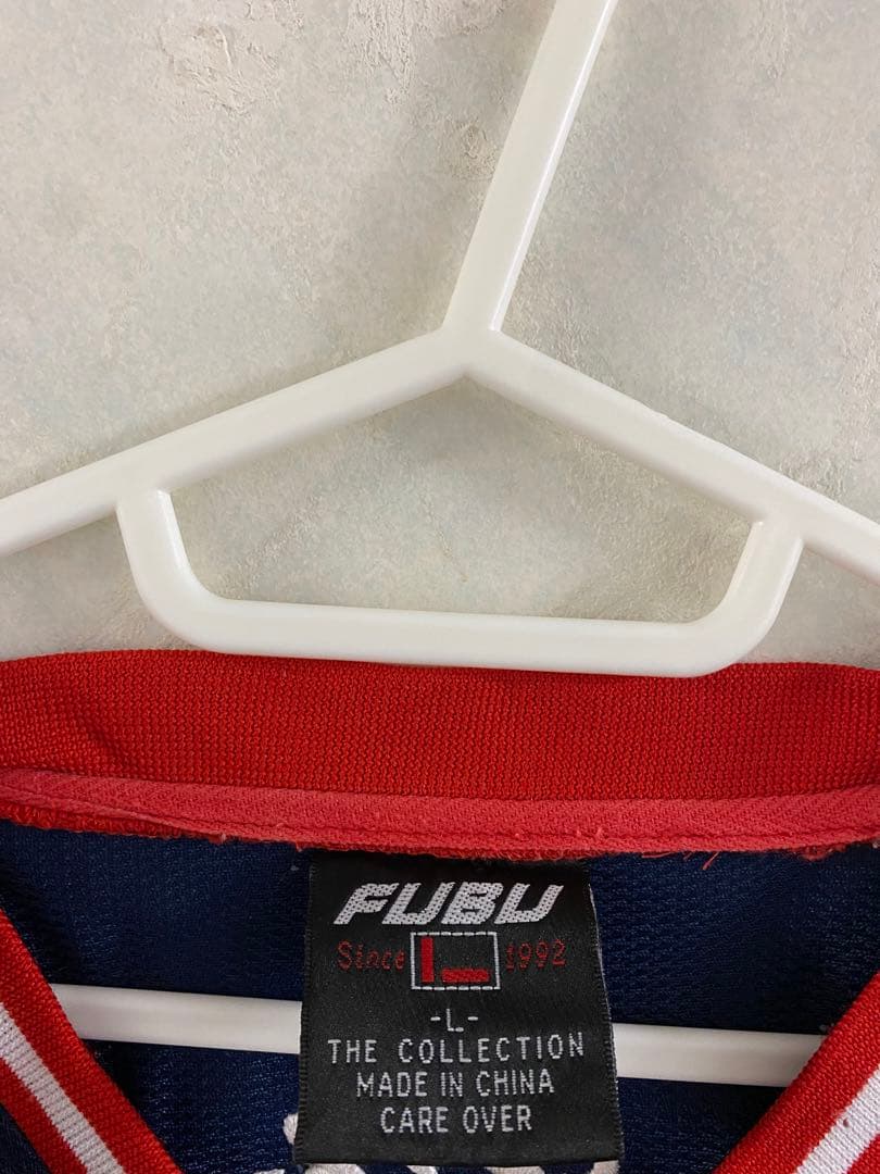FUBU フットボールシャツ サイズL フブ ヴィンテージ 90s ゲームシャツ