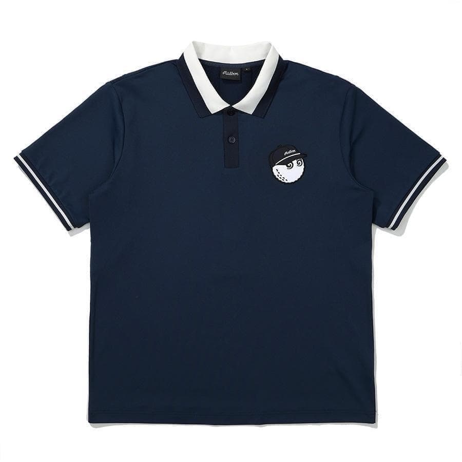 マルボンゴルフ ポロシャツ malbon golf メンズ シャツ 紺色L