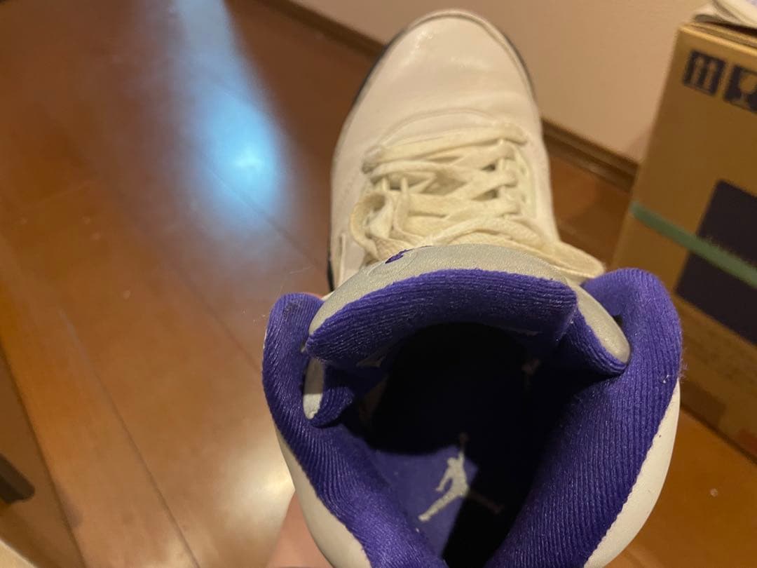 Air Jordan 5 ホワイト/パープル　　27センチ