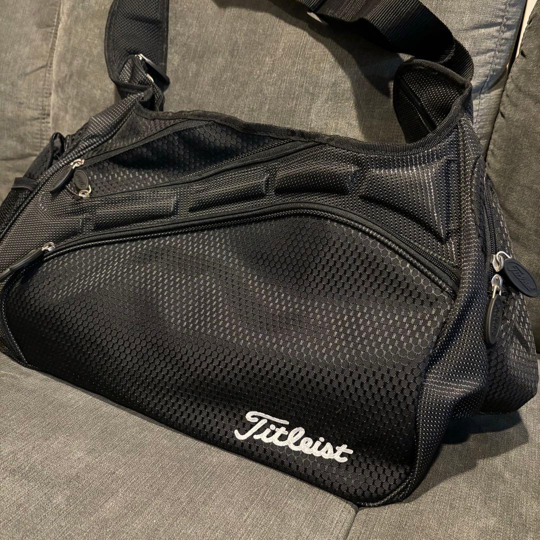 【未使用】Titleist ボストンバックバッグ シューズ収納付き　黒
