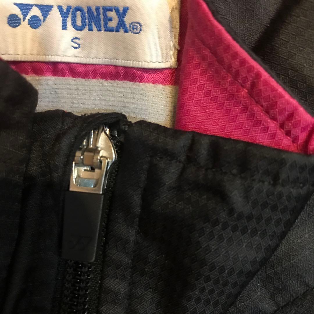 YONEX ジャケットとパンツセット Sサイズ ピンク/黒/白