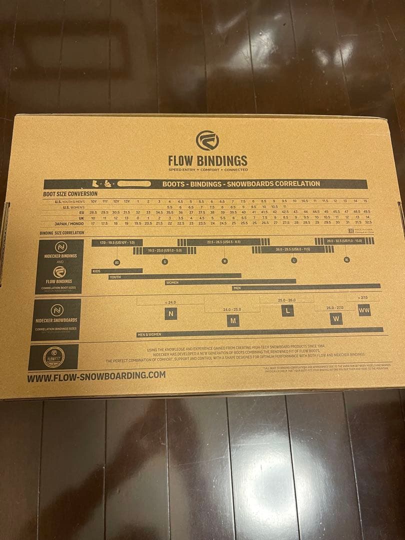 23-24 FLOW FENIX FUSION 黒 Lビンディング箱付き超美品