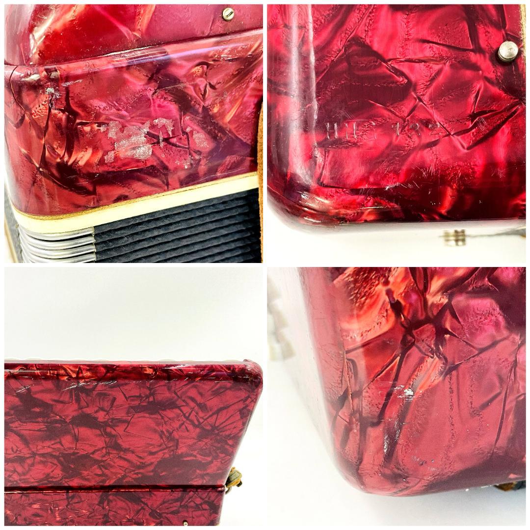 【職人検品・動作品】TOMBO アコーディオン 欠損個所あり　R8SD314