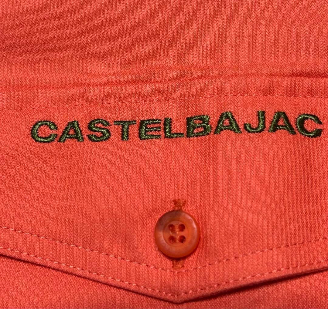 新品CASTELBAJAC SPORT 半袖ボタンダウンシャツ　オレンジサイズ1