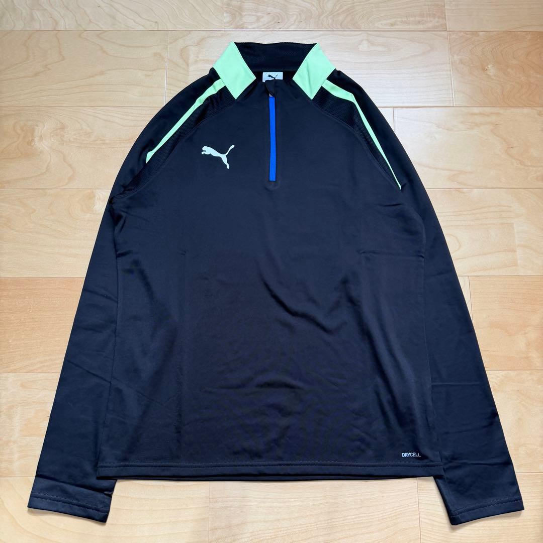 PUMA プーマ　サッカーウェア　上下セット　長袖　パンツ　黒ブラック　L 新品