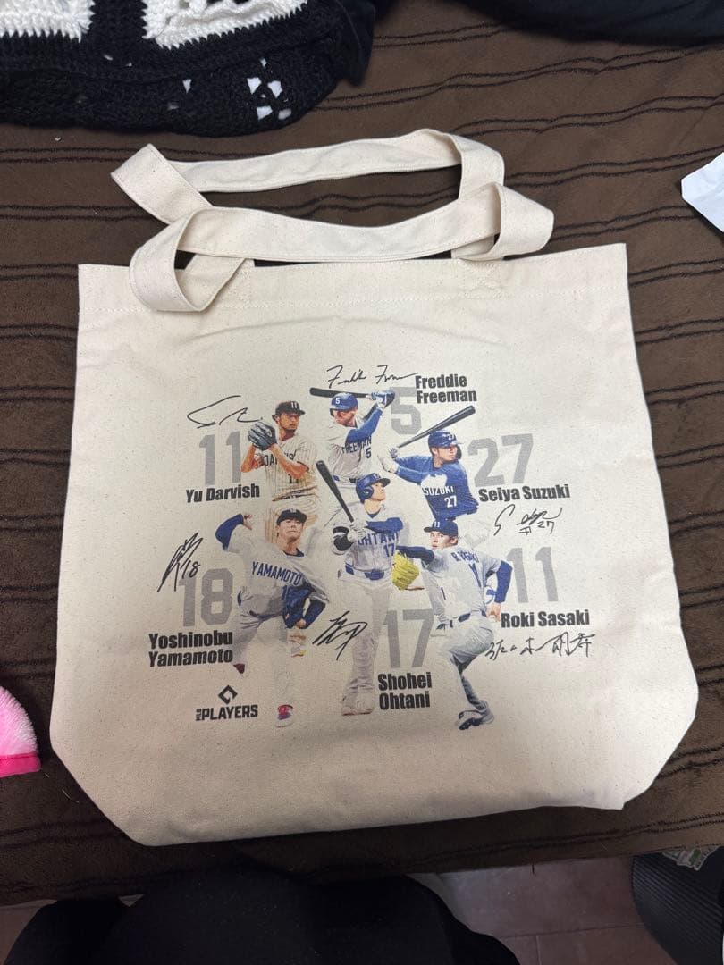 読売新聞 ドジャース　大谷翔平　MLB タオル　ハンドタオル　トートバック