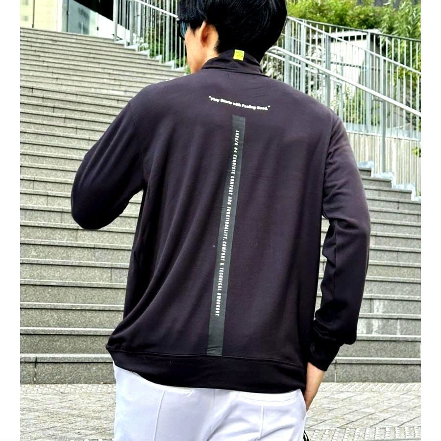 LUXE/RGOLF ストレッチシルキー タートルネック 46140BKXL