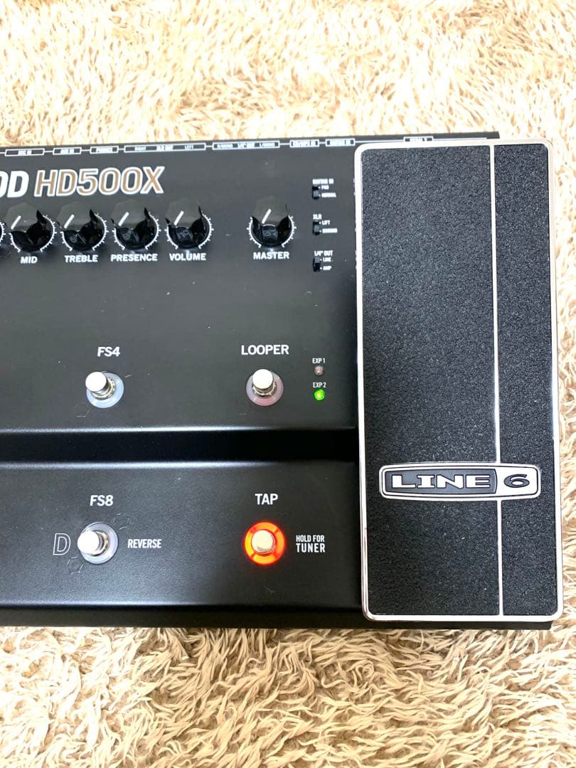 【美品】LINE6 POD HD500X①動作確認済 社外適合ACアダプター付属