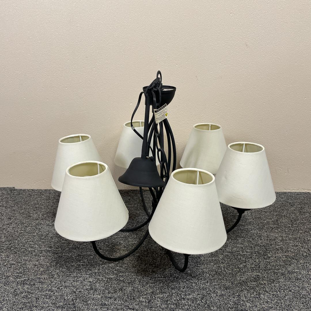 【良品】ユーワ YPL-368 シャンデリア 6灯　アンティーク