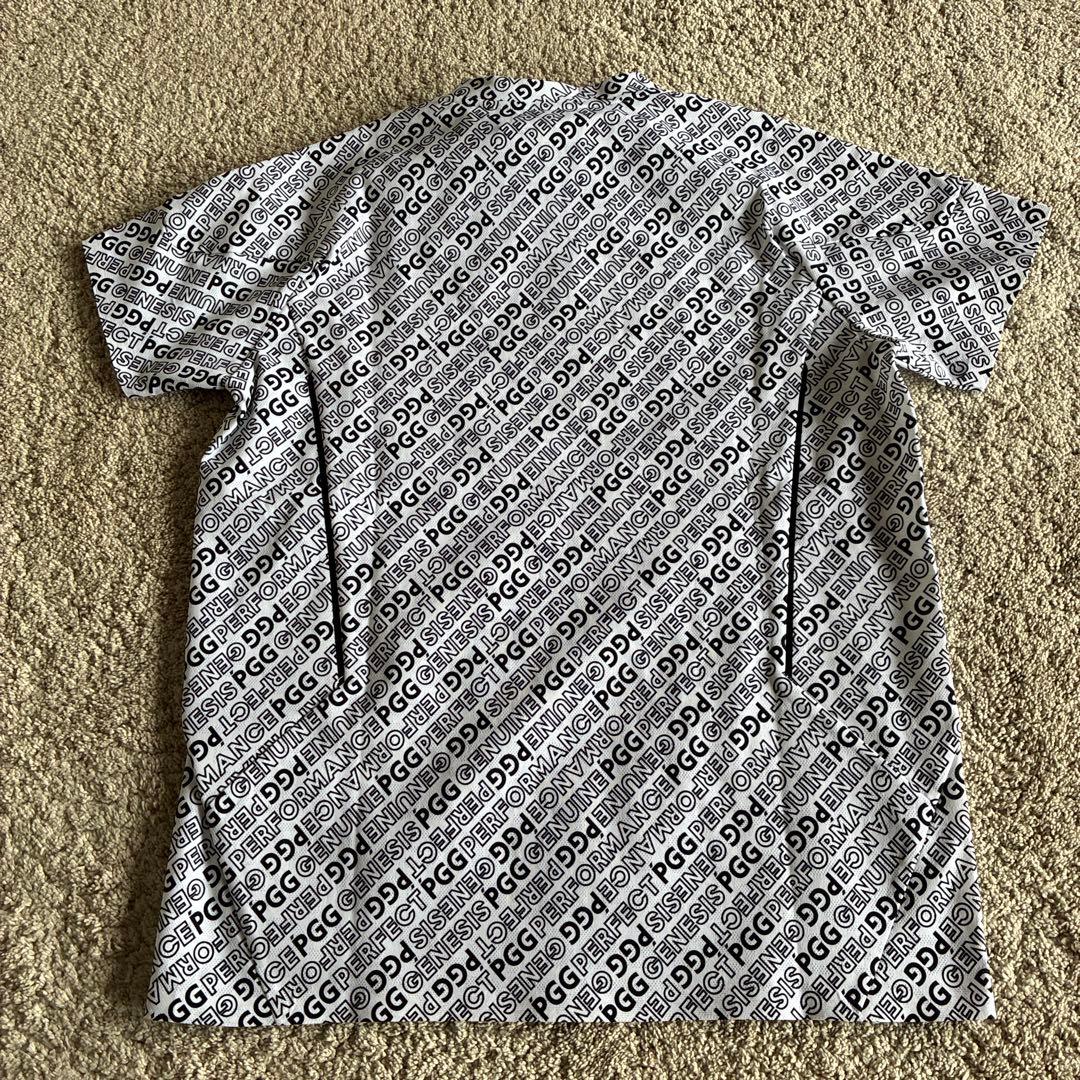 【新品未使用】 PGGジャガード 半袖Tシャツ ＜ロゴ総柄＞ （サイズ4）